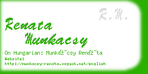renata munkacsy business card
